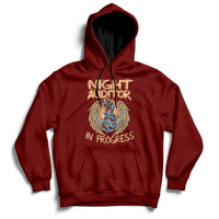 Night Auditor Work Hard In Progress Hoodie - Wonder Print Shop