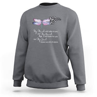 Dragonflies My Mind Talks To You My Heart Looks For You Sweatshirt - Wonder Print Shop