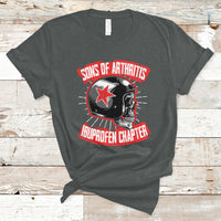 Sons Of Arthritis Ibuprofen Chapter Funny Biker Skull Helmet T-Shirt - Wonder Print Shop