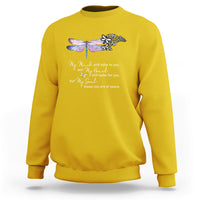 Dragonflies My Mind Talks To You My Heart Looks For You Sweatshirt - Wonder Print Shop