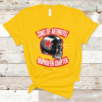 Sons Of Arthritis Ibuprofen Chapter Funny Biker Skull Helmet T-Shirt - Wonder Print Shop