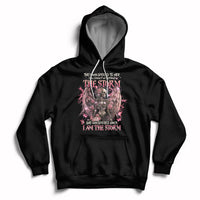 Black skeleton fairy skull graphic hoodie with front pocket and pullover hood