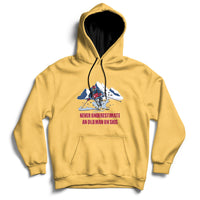 Never Underestimate An Old Man On Skis Funny Skiing Skier Hoodie - Wonder Print Shop