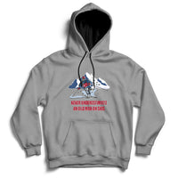 Never Underestimate An Old Man On Skis Funny Skiing Skier Hoodie - Wonder Print Shop