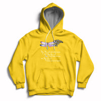 Dragonflies My Mind Talks To You My Heart Looks For You Hoodie - Wonder Print Shop