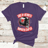 Sons Of Arthritis Ibuprofen Chapter Funny Biker Skull Helmet T-Shirt - Wonder Print Shop
