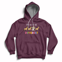 Autism Awareness Acceptance It's Ok To Be Different Unicorn Hoodie - Wonder Print Shop