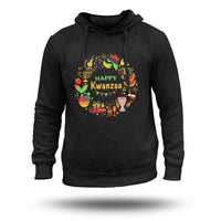 Happy Kwanzaa Kinara Candles African American Holiday, Kwanzaa Holiday Hoodie - Wonder Print Shop