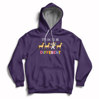 Autism Awareness Acceptance It's Ok To Be Different Unicorn Hoodie - Wonder Print Shop
