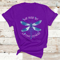 Dragonfly T Shirt Dragonfly Lover We Rise By Lifting Others Inspirational - Wonder Print Shop