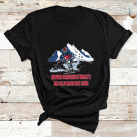 Never Underestimate An Old Man On Skis Funny Skiing Skier T Shirt - Wonder Print Shop