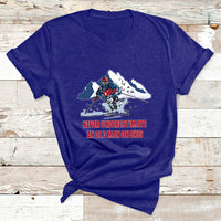Never Underestimate An Old Man On Skis Funny Skiing Skier T Shirt - Wonder Print Shop