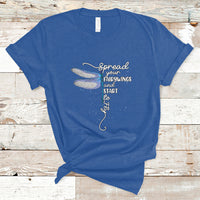 Dragonfly Motivational Spread Your Wings And Start To Fly T Shirt - Wonder Print Shop