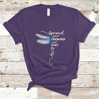 Dragonfly Motivational Spread Your Wings And Start To Fly T Shirt - Wonder Print Shop