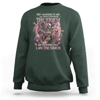She Whispered Back I Am The Storm Skeleton Karma Fairy Skull Sweatshirt - Wonder Print Shop