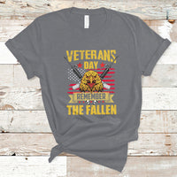 Remember The Fallen Veterans Day US Flag Eagle Honor Heroes T-Shirt - Wonder Print Shop