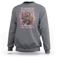 She Whispered Back I Am The Storm Skeleton Karma Fairy Skull Sweatshirt - Wonder Print Shop