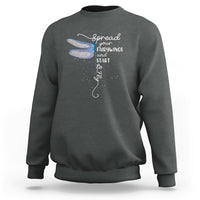 Dragonfly Motivational Spread Your Wings And Start To Fly Sweatshirt - Wonder Print Shop