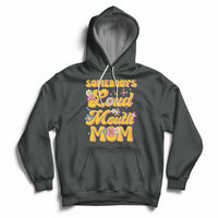 Retro Groovy Somebody's Loud Mouth Mom Funny Hoodie - Wonder Print Shop