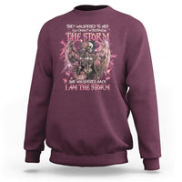 She Whispered Back I Am The Storm Skeleton Karma Fairy Skull Sweatshirt - Wonder Print Shop