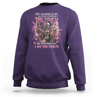 She Whispered Back I Am The Storm Skeleton Karma Fairy Skull Sweatshirt - Wonder Print Shop