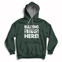 Bullying Stops Here Anti Bullying Pink Day Stand Up To Bullies Hoodie - Wonder Print Shop