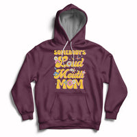 Retro Groovy Somebody's Loud Mouth Mom Funny Hoodie - Wonder Print Shop