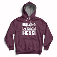 Bullying Stops Here Anti Bullying Pink Day Stand Up To Bullies Hoodie - Wonder Print Shop