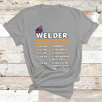 Welder Hourly Rate Funny Welding Worker For Mens Womens T Shirt - Wonder Print Shop