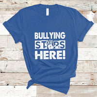 Bullying Stops Here Anti Bullying Pink Day Stand Up To Bullies T Shirt - Wonder Print Shop