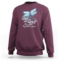 Dragonfly Sing Me A Song Of A Lass That Is Gone Soul Spirit Sweatshirt - Wonder Print Shop