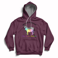 Her Fight Is My Fight Rare Disease Awareness Support Rare Warrior Rainbow Zebra Hoodie - Wonder Print Shop