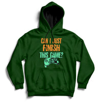 Funny Gamer Can I Just Finish This Game Video Games Player Hoodie - Wonder Print Shop