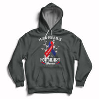 Black pullover hoodie with heart warrior chest graphic, front pocket and drawstring hood
