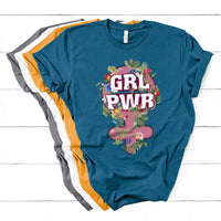 Grl Pwr Girl Power Feminist Women's Day March T Shirt - Wonder Print Shop