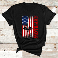 Mothman Cryptid Cryptozoology American Flag T Shirt - Wonder Print Shop