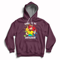Dare To Be Different Autism Awareness Autistic Boys Support Hoodie - Wonder Print Shop