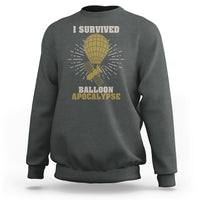 I Survived Balloon Apocalypse Funny Chinese Spy Surveillance Sweatshirt - Wonder Print Shop
