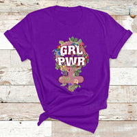 Grl Pwr Girl Power Feminist Women's Day March T Shirt - Wonder Print Shop