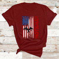 Mothman Cryptid Cryptozoology American Flag T Shirt - Wonder Print Shop