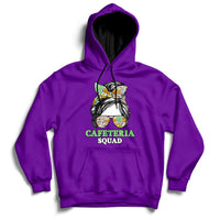 Cafeteria Squad Cafeteria Crew Lunch Lady Messy Bun Hoodie - Wonder Print Shop