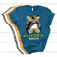 Cafeteria Squad Cafeteria Crew Lunch Lady Messy Bun T Shirt - Wonder Print Shop