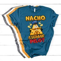 Nacho Everage Pilot Aviator Flight Captain Cinco De Mayo T Shirt - Wonder Print Shop