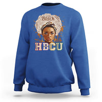 HBCU Abbreviation Graduate Historical Black College Black Girl Magic Black Queen Sweatshirt - Wonder Print Shop