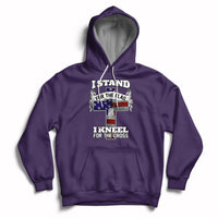 I Stand For The Flag I Kneel For The Cross God Christian Hoodie - Wonder Print Shop