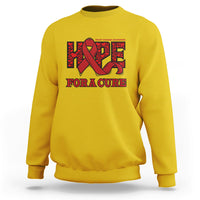 Hope For A Cure Heart Disease CHD Awareness Red Ribbon Sweatshirt - Wonder Print Shop
