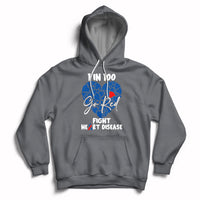 1 in 100 Go Red Fight Heart Disease CHD Awareness Support Hoodie - Wonder Print Shop