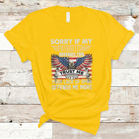 Funny Sorry If My Patriotism Offends You Veterans Patriotism T-Shirt - Wonder Print Shop
