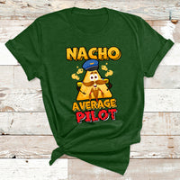 Nacho Everage Pilot Aviator Flight Captain Cinco De Mayo T Shirt - Wonder Print Shop