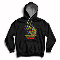 Autism Awareness Be Kind Sunflower Puzzle Autistic Support Hoodie - Wonder Print Shop